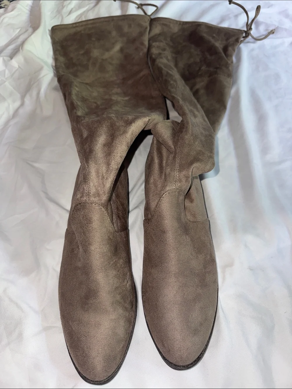 Unisa Over-the-Knee Suede Boot in Taupe 8M